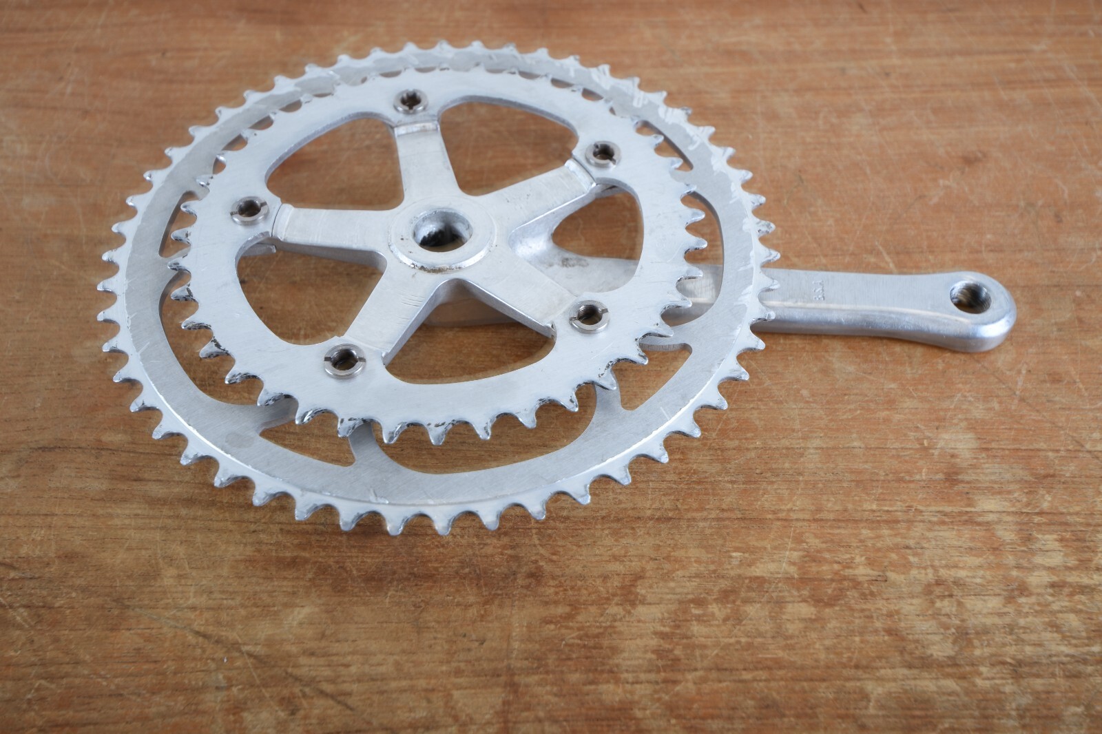 Vintage Nervar Crank Set France Alloy Square Road 9/16 English