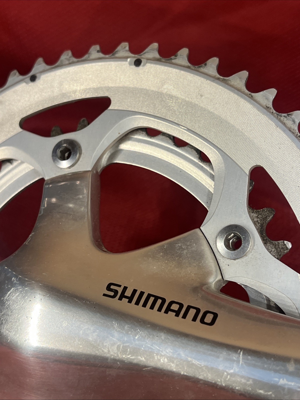 Vintage Shimano Double Crankset Bearing Bracket 172.5 53/39 Chainring SG-X 10S