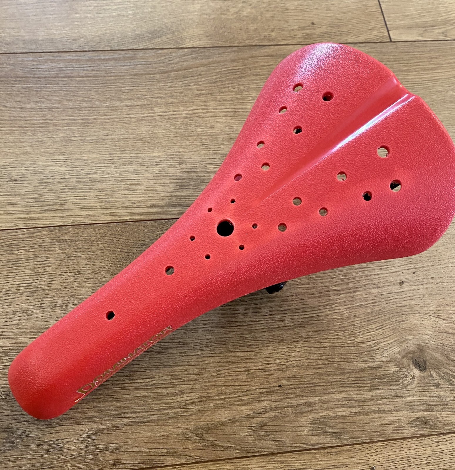 RED Viscount Dominator BMX Bicycle Seat- Old School Hard Shell saddle