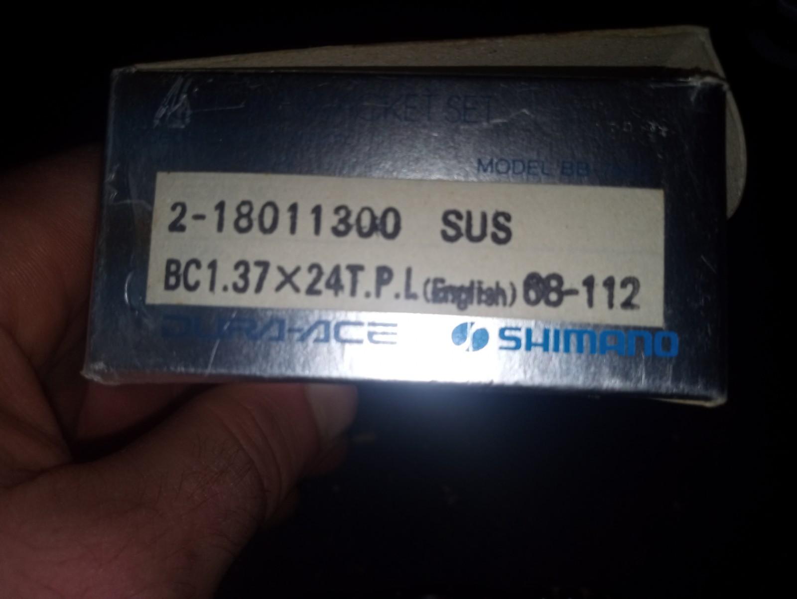 Vintage SunTour Superbe 68-W Bottom Bracket – 113mm Spindle – Japan JIS