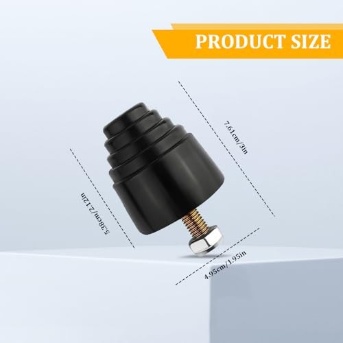 2PCS Suspension Bump Stop, Rear Leaf Spring Bumpers, Bump Stops Kit with Nuts,