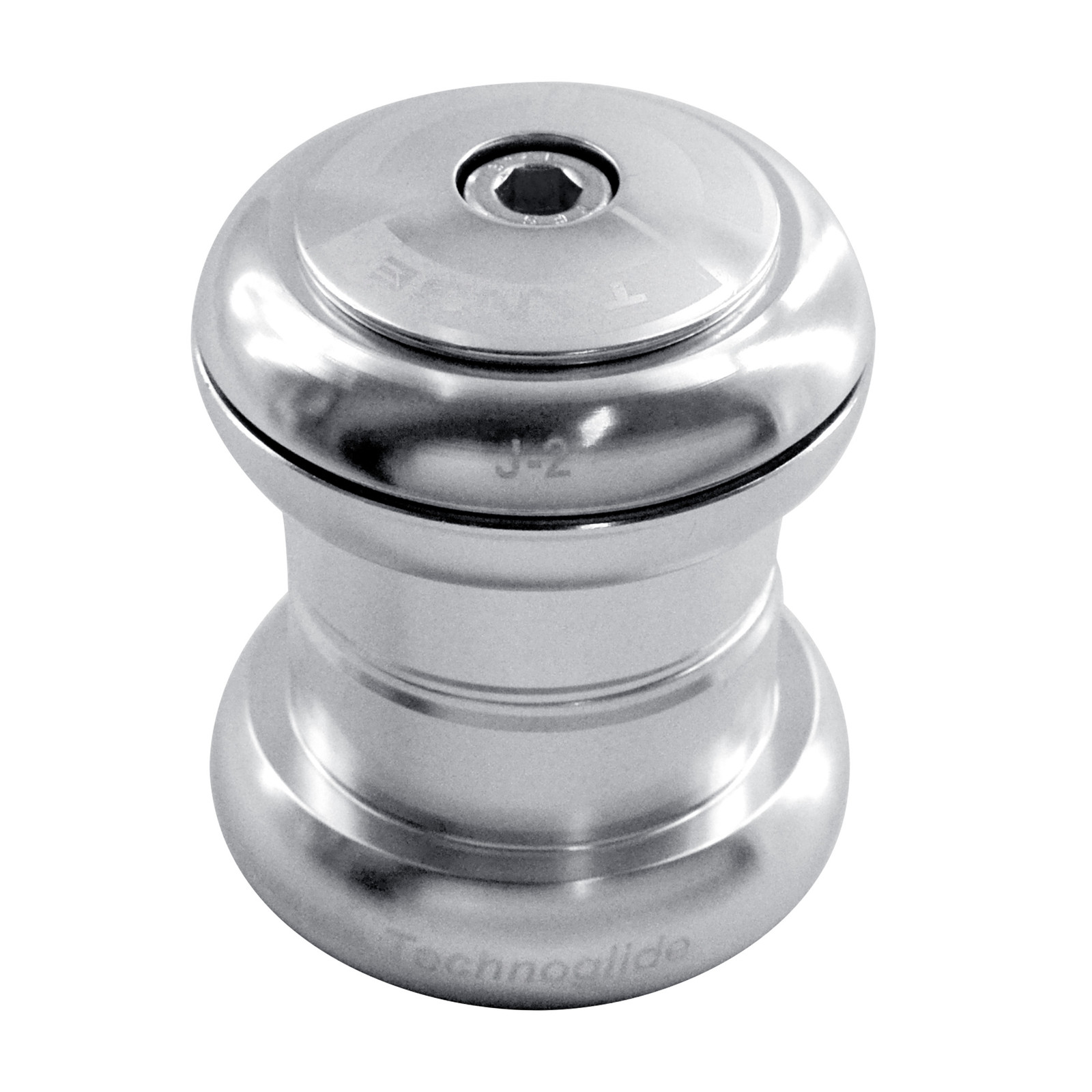 Tange Seiki Technoglide J-2 Headset 1 1/8 Inch with Top Cap , Silver