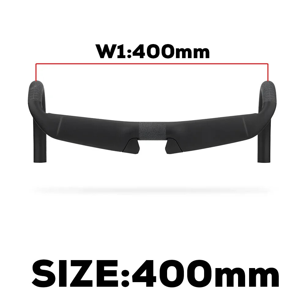 Carbon Fiber Road Bike Handlebar DI2 Flare 2° Cockpit 380mm 400mm 420mm 440mm