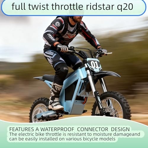 Full Twist Throttle for Ridstar Q20 E-Bike & E-Scooter, 22.2mm 3pin | 12V-72V