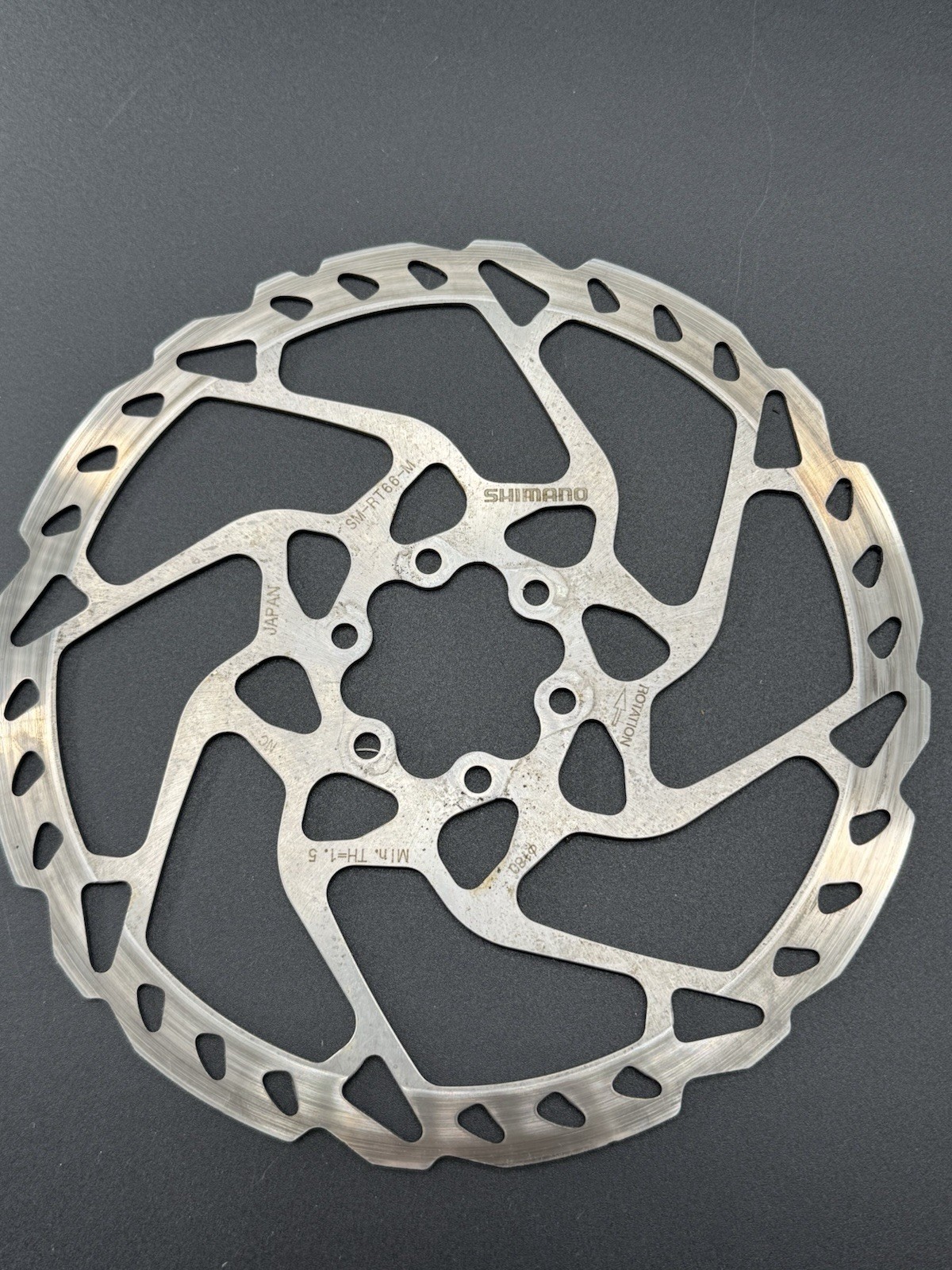 SHIMANO 180MM 6in 6 BOLT DISC BRAKE ROTOR SM-RT66