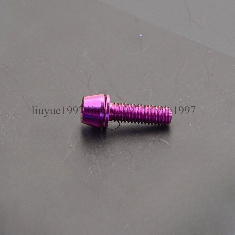 Titanium Bolt M5x16 18 20 25mm Taper Hex Head with Washer Ti Screw for Bike Stem