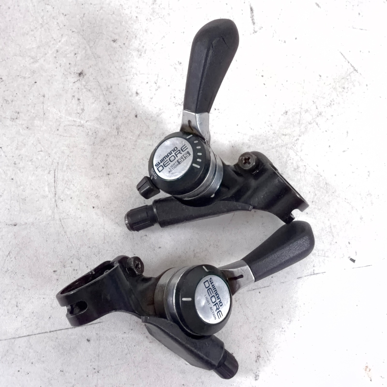 Vintage Shimano Deore SL-MT60 Thumb Shifter Set 6s SIS MTB Mountain Bike INdex