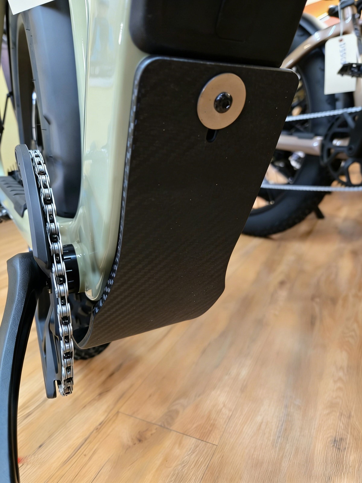 US For Aventon Aventure 3 (also fits 1-2) Skid Plate,Kydex,Carbon Fiber Pattern