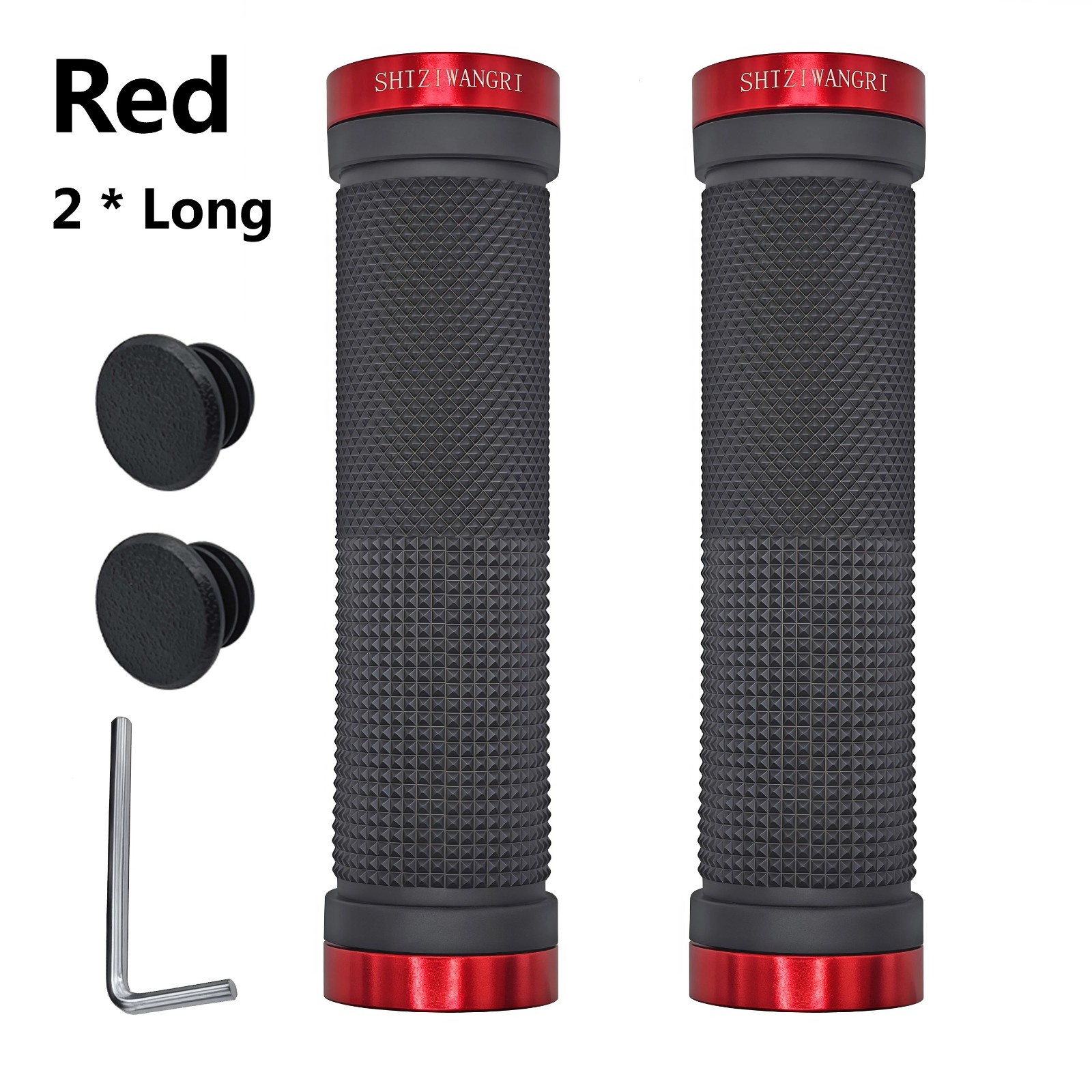 SHIZIWANGRI MTB Bike Grips Ergonomic Rubber Anti Skid Handlebar Covers