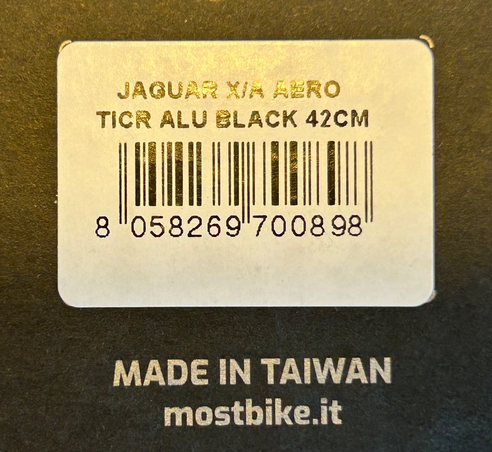 MOST – HAND BAR – JAGUAR X/A – AERO TICR – ALOY – BLACK – 42CM. – USED/NEW