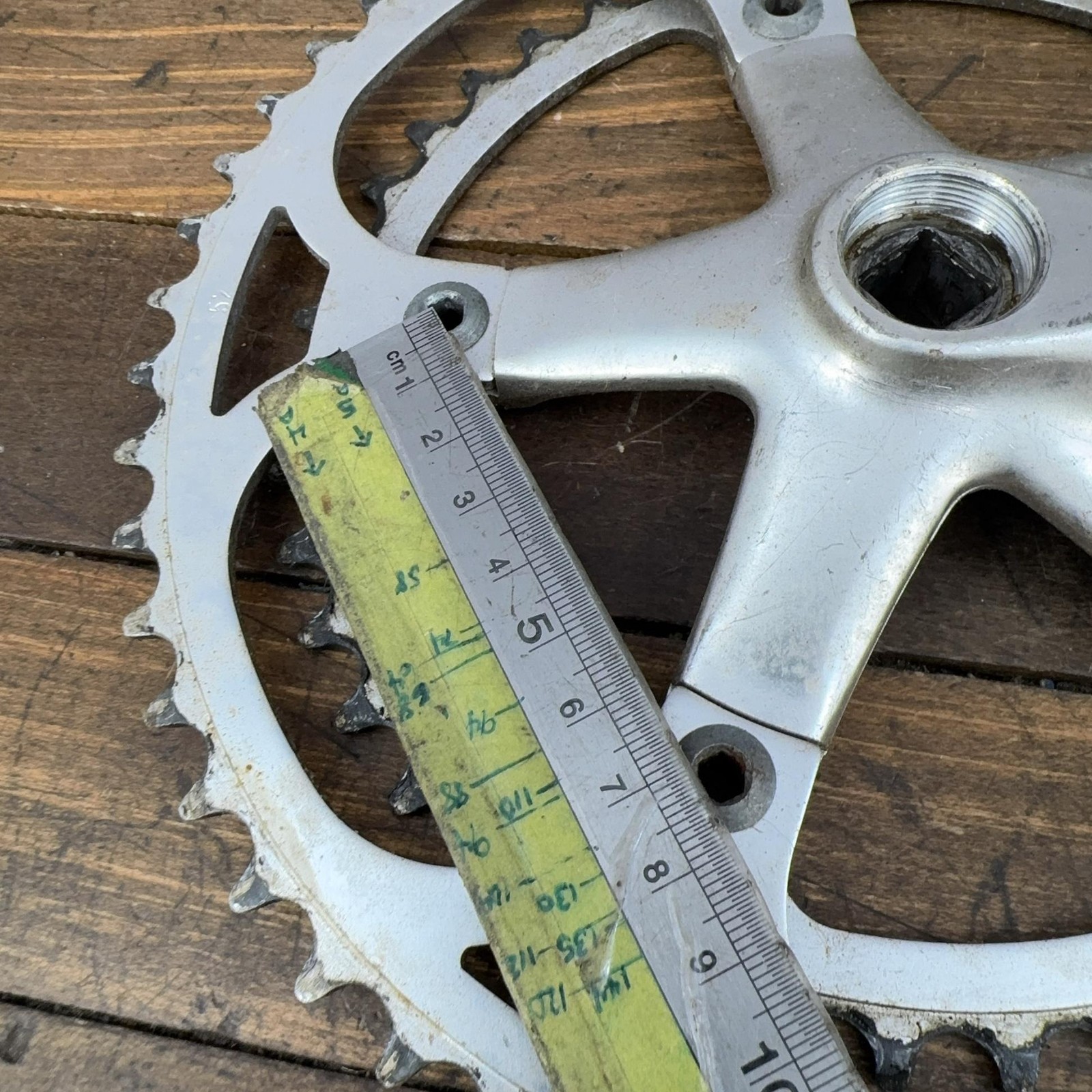 Vintage Stronglight Road Bike Crankset 170mm Double Square Taper Alloy France