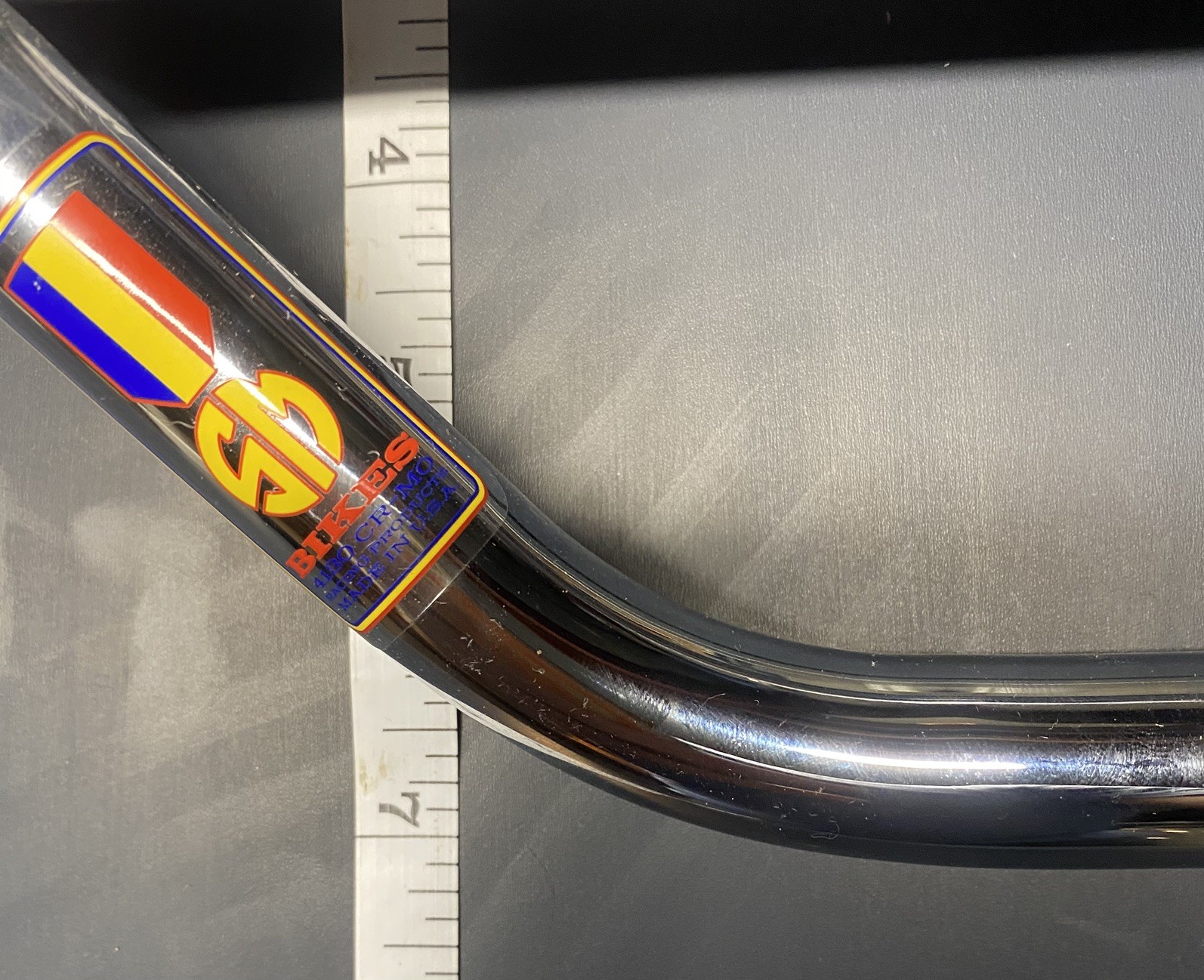 S&M Bikes Mad Dog MX handlebar CHROME-old mid school vintage BMX,GT,Redline,etc.