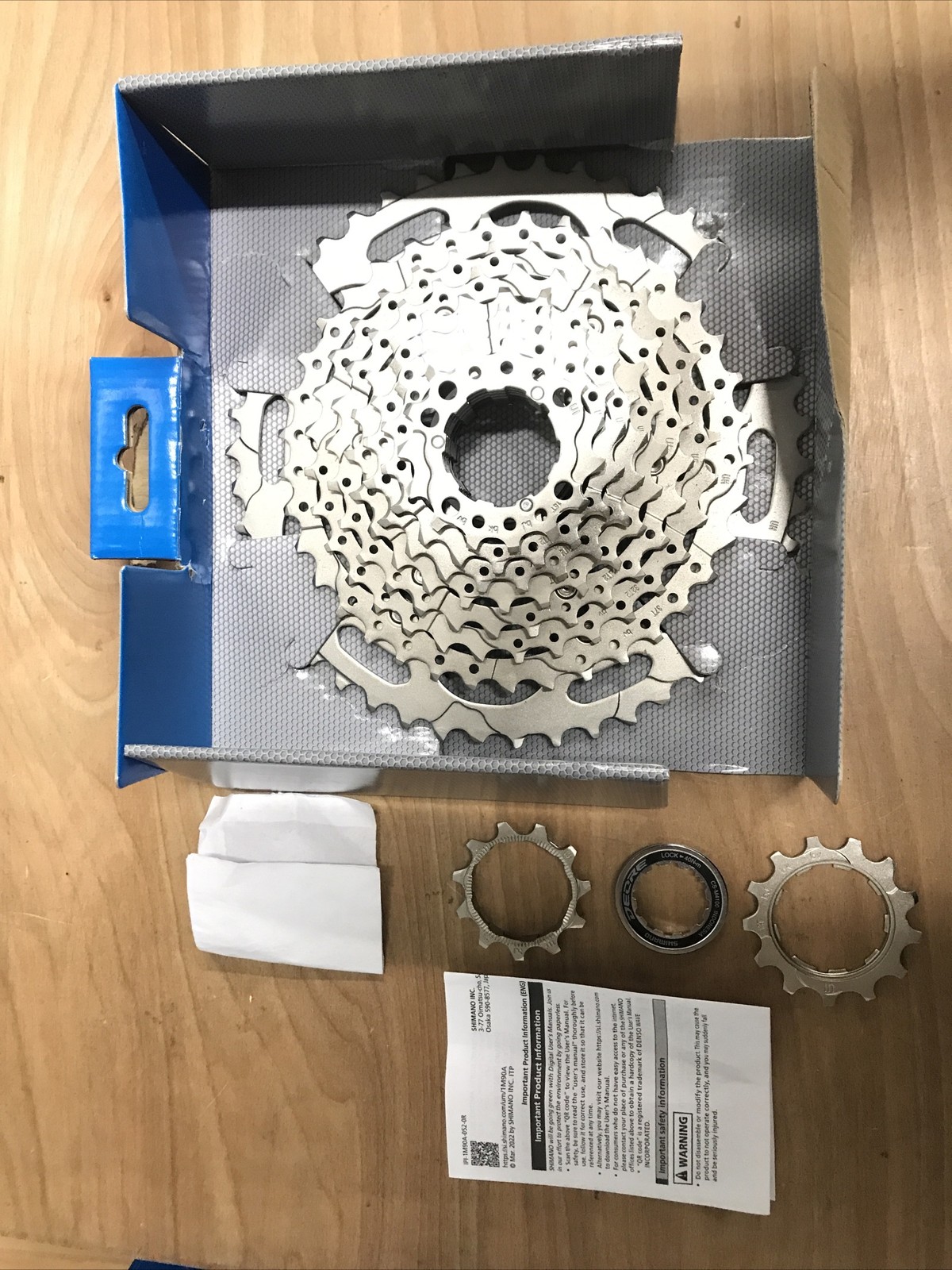 Shimano Deore CS-M4100-10 Cassette – 10-Speed, 11-46t, Silver