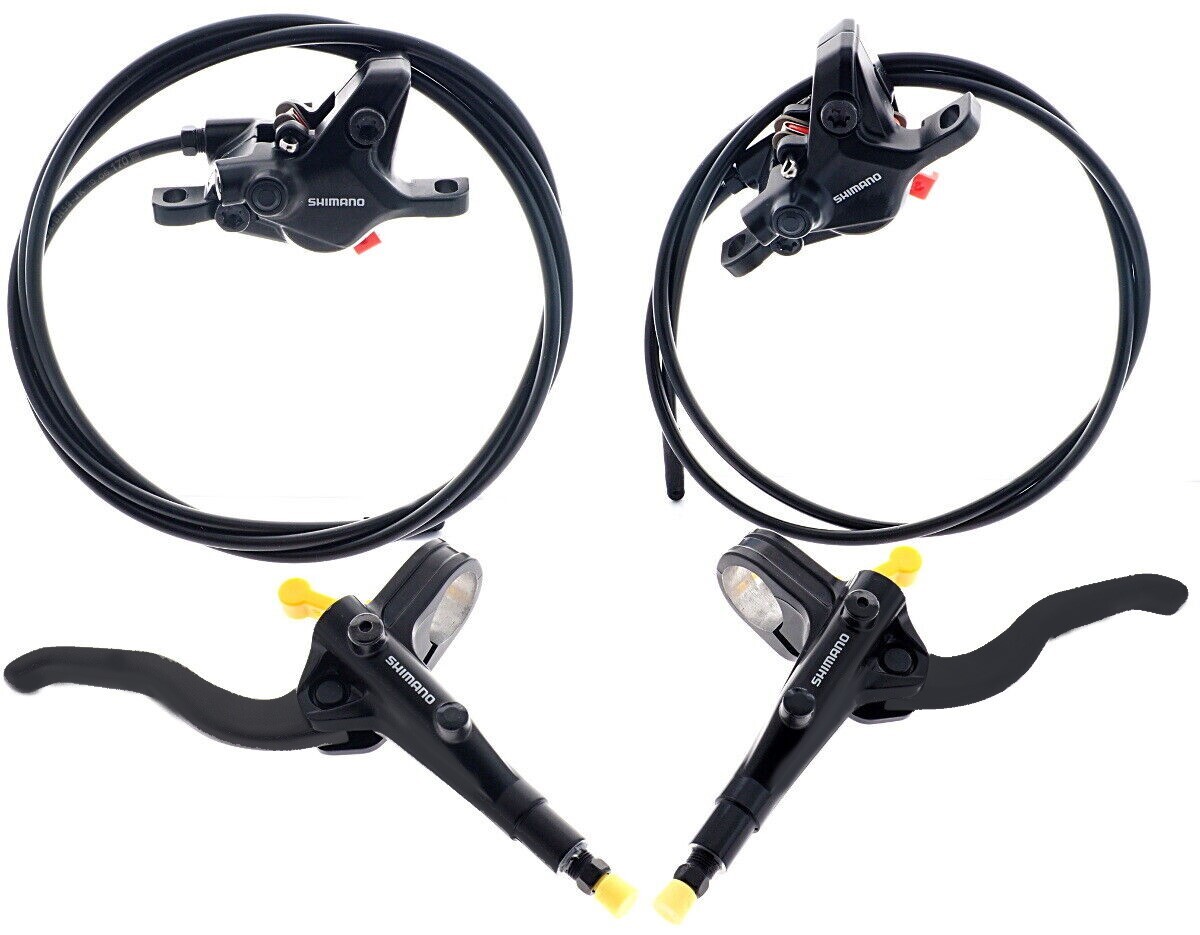 Shimano BL-MT401 BR-MT410 Front & Rear Hydraulic Disc Brake Set Black 100/170cm