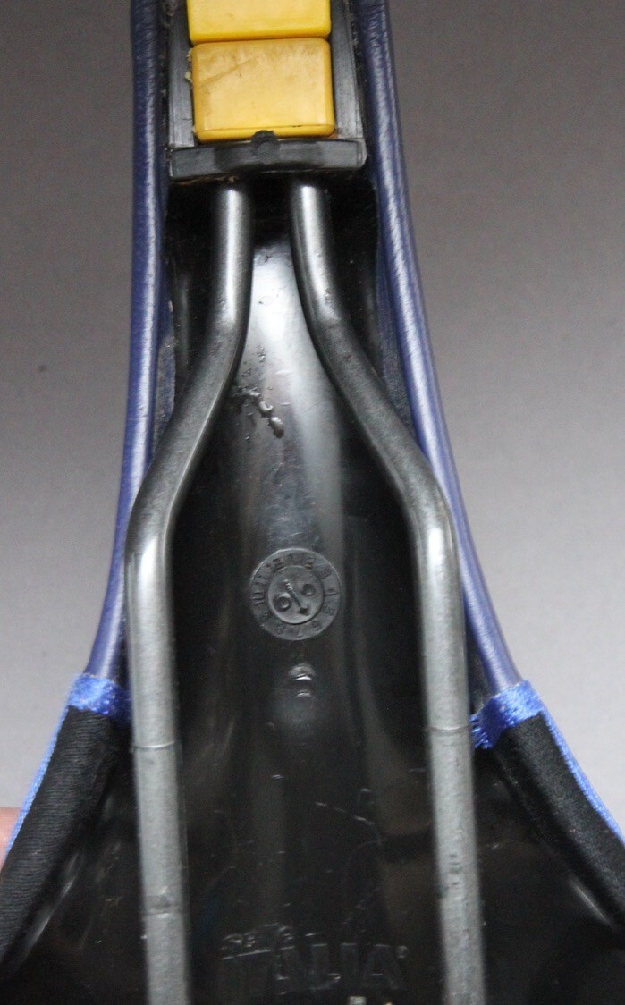 Selle Italia Turbo Matic 3 Genuine Gel Saddle / Blue / 2000 / gios pinarello