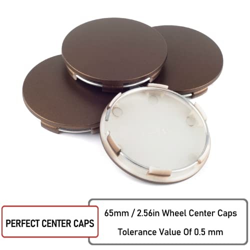 RT 65mm (2.56in) / 62mm (2.44in) Wheel Hub Center Caps Compatible with Volk