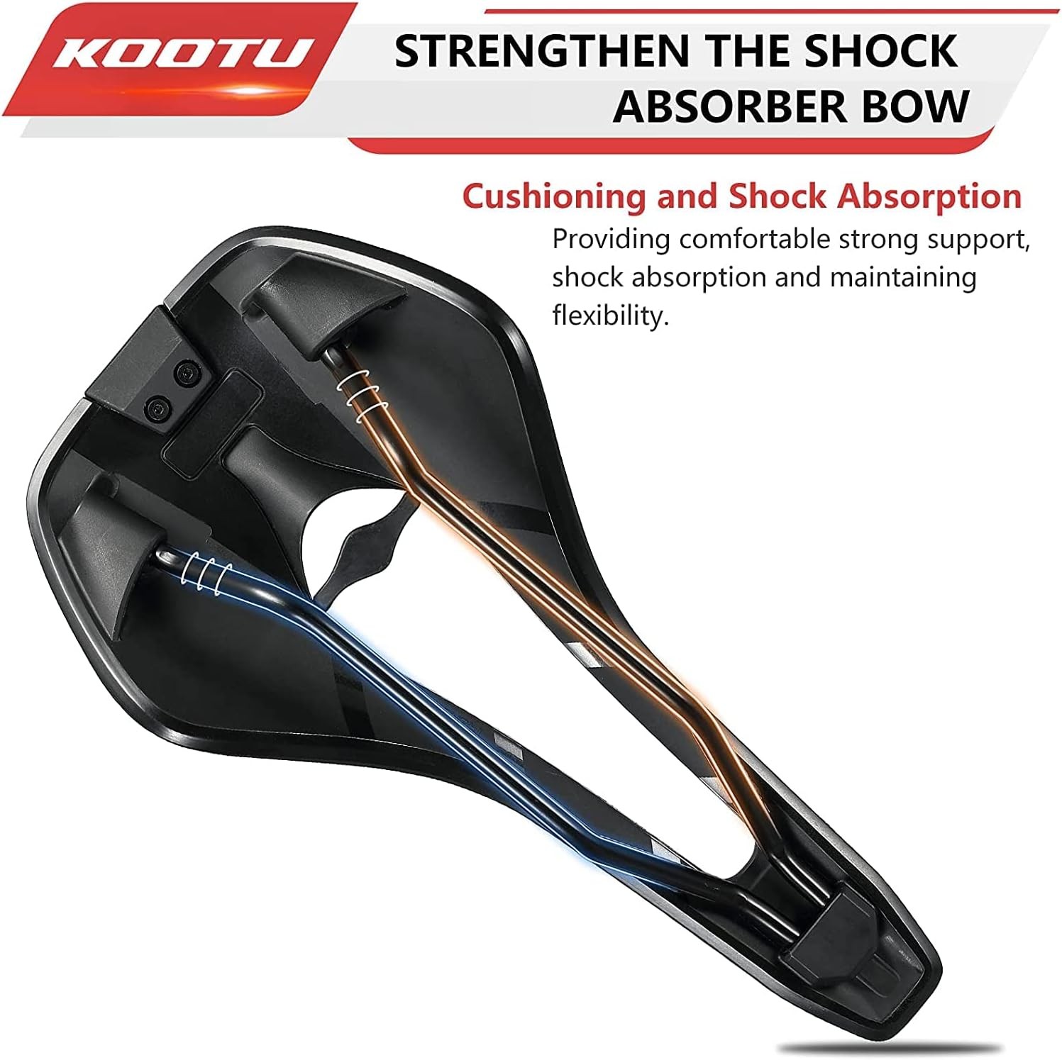 Universal bicycle seat for mountain bikes, road bikes, BMX and exercise bikes