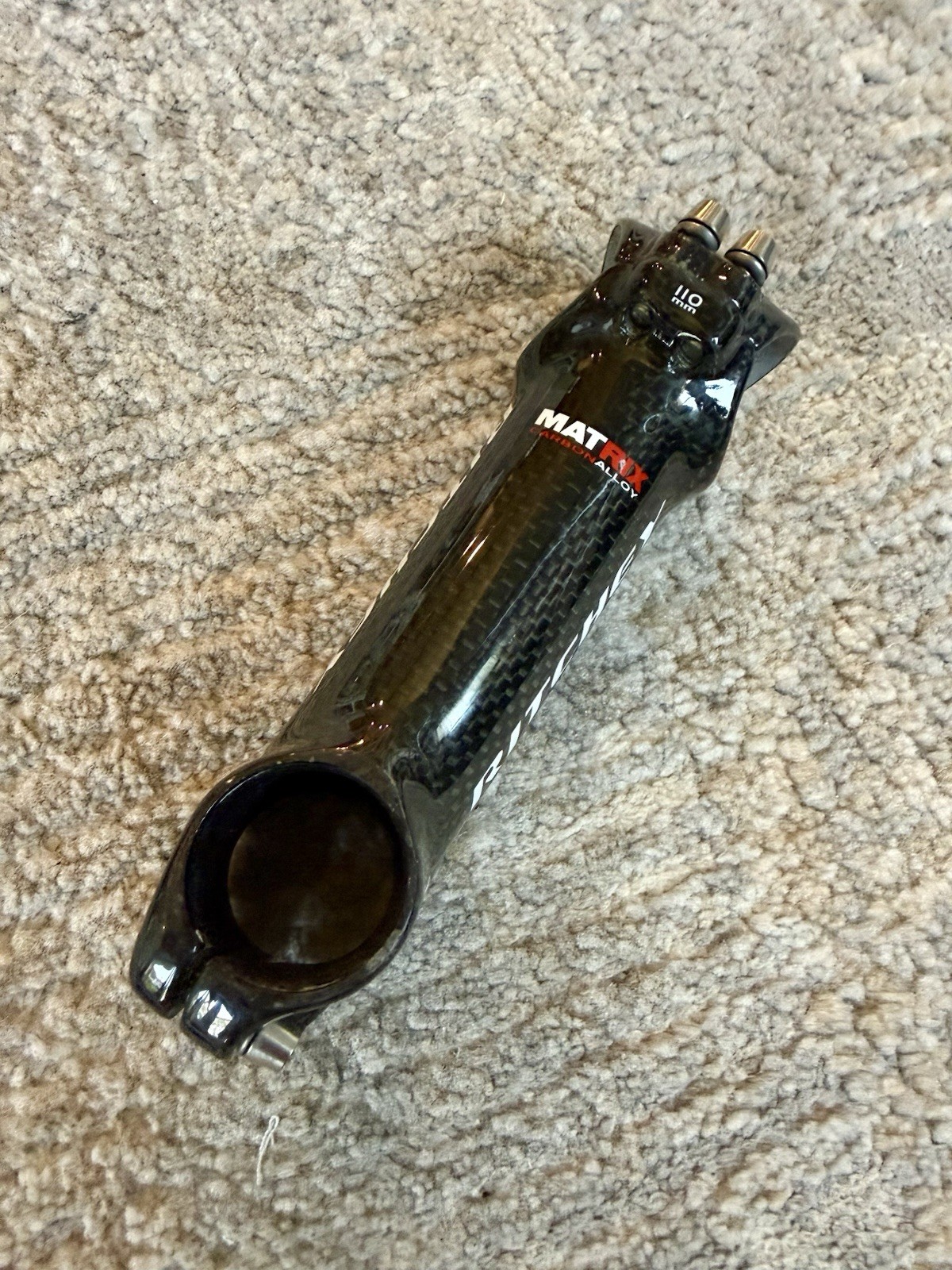 Ritchey WCS Axis 4 Carbon Bicycle Stem, 110mm, 6° Rise/Drop, Threadless, 121g