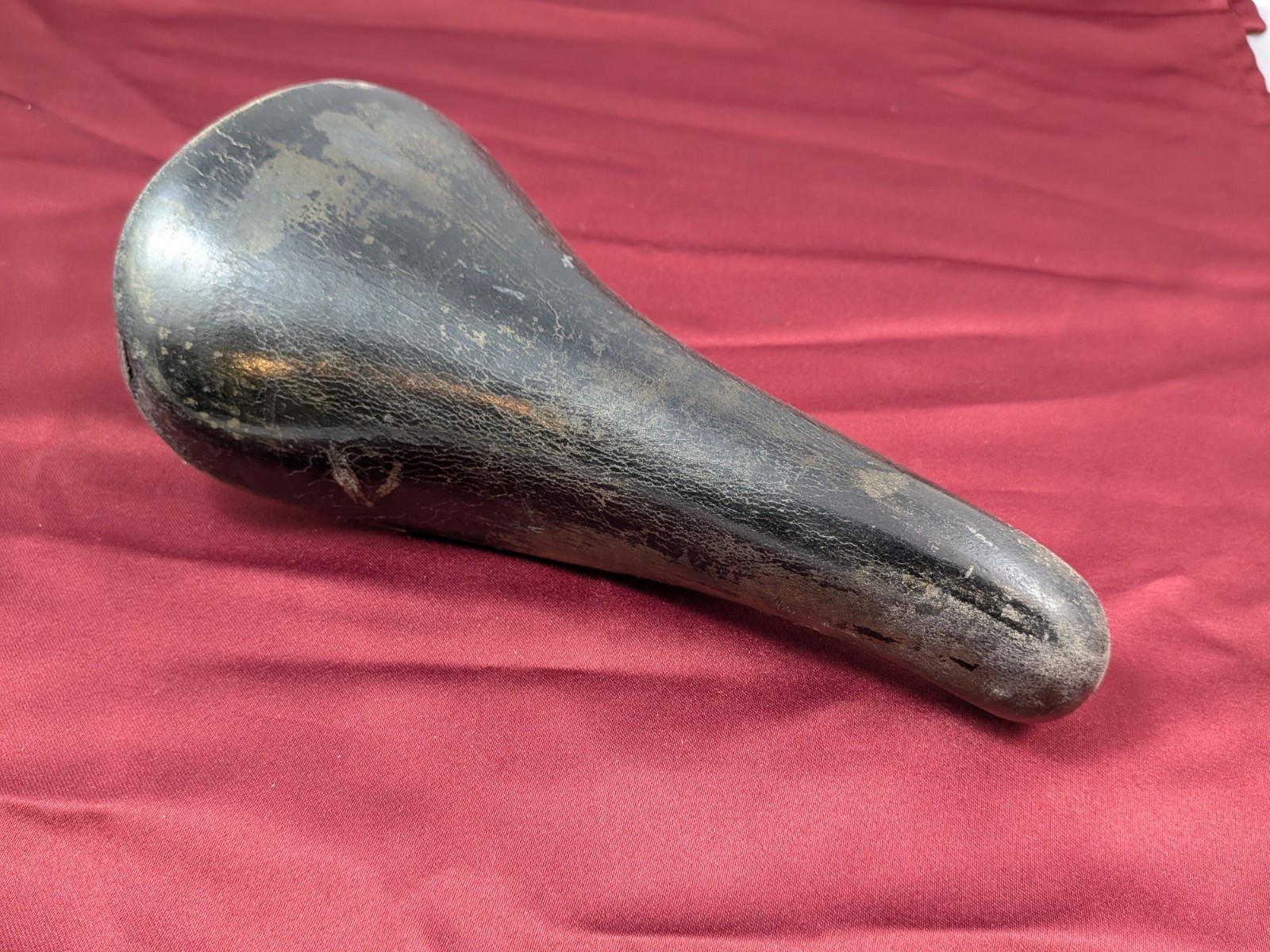 Leather Saddle Selle Italia Turbo 27x15cm Dark Brown Vintage SA10