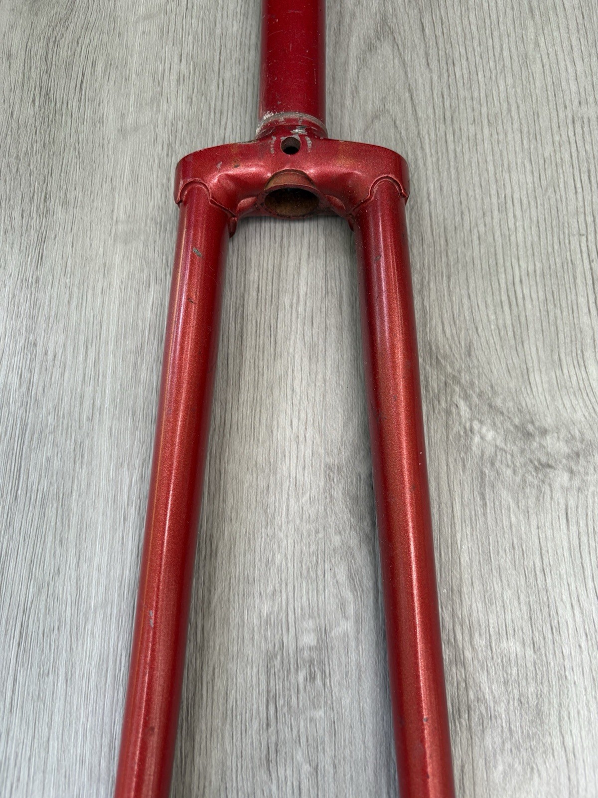 LEGNANO STEEL FORK 700C ONE-INCH THREADED 208 MM STEERER 48 MM OF FRENCH THREAD