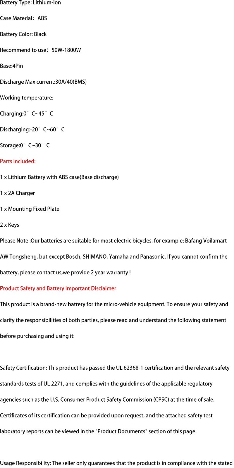 36V 48V Hailong Battery for 200W-1800W Ebike Electric Bike Lithium Battery BMS