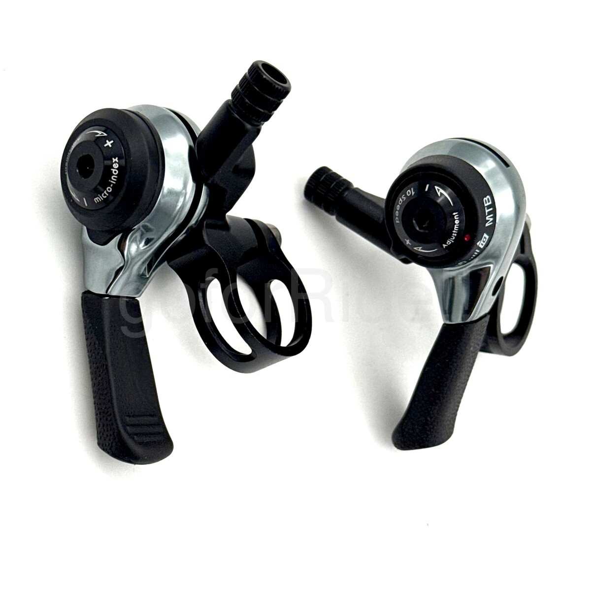 Microshift 2/3×10 Speed MTB Thumb Shifter Pair Left+Right, 22.2mm bar clamp