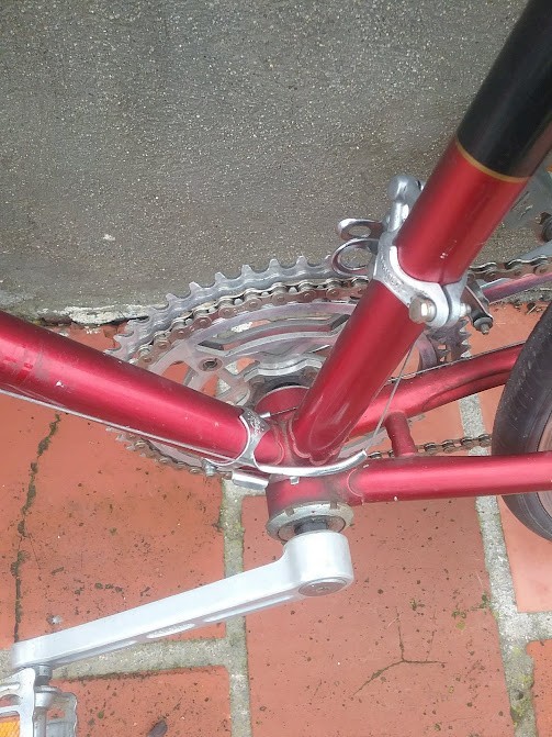 Vintage Huret Jubilee Bottom Bracket Shifter Cable Guide Double Groove