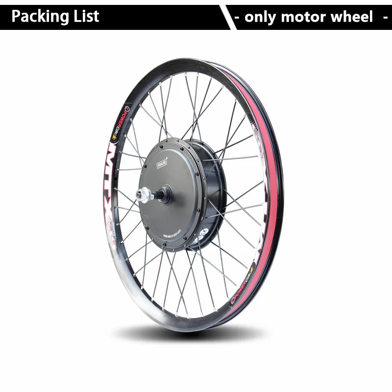 48V72V 1000W-3000W Electric Bicycle Rear Gearless Hub Motor Conversion Kit