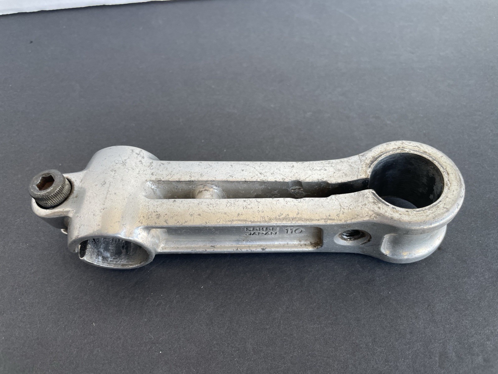 Sakae I-Beam Vintage Japan MTB Stem 110mm 1-1/8” Threadless 25.4 Clamp Silver