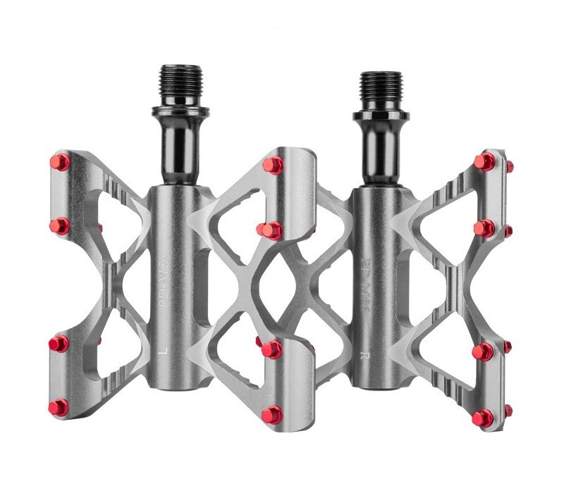 Aluminum Road MTB Mountain Bike XC Bicycle Pedal Butterfly 3 Bearing Flat Pedals