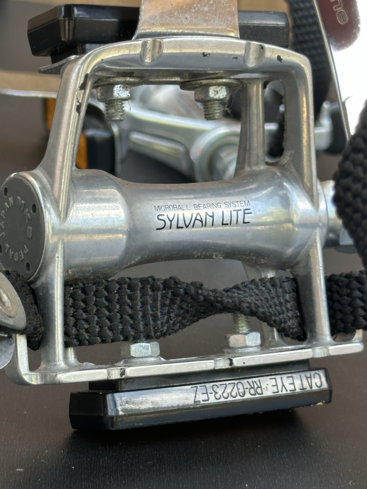 Vintage MKS Silvan Lite Road Pedals Christophe Toe Clips Silver 1990s Japan VGC!