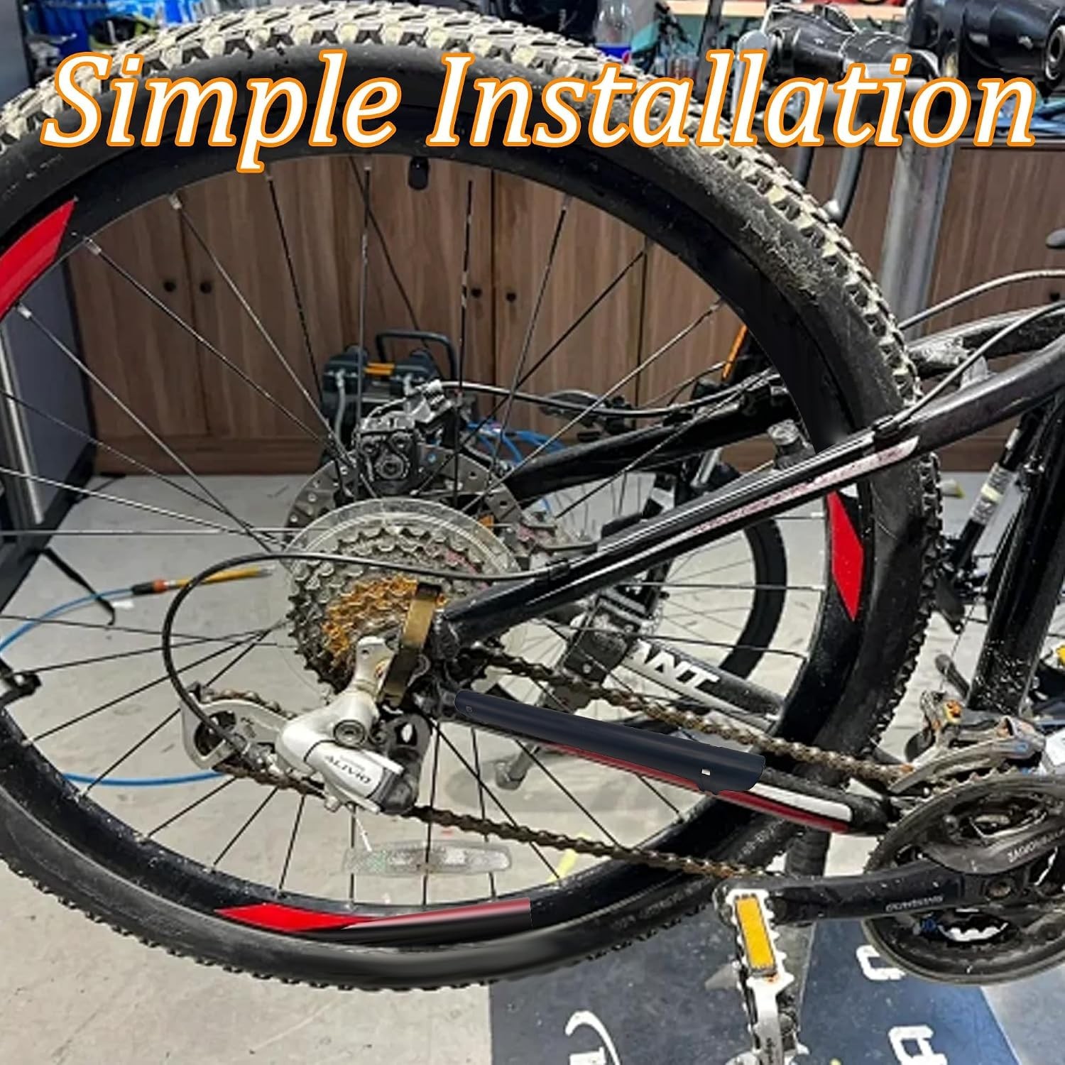 Durable Black Bike Chainstay Protector – 2 pcs, Protects Against Wear & Tear