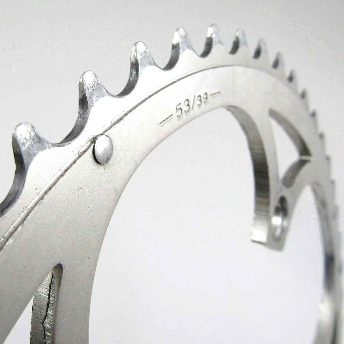 Campagnolo 53t chainring, 135 bcd, 53/39, 1990’s