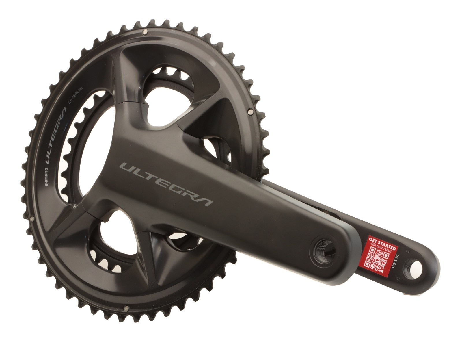 Shimano Ultegra R8100 12s Crankset 52/36t x 172.5 w/4iiii POWER MET NEW Takeoff