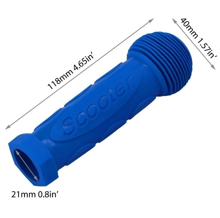 Kids Scooter Handlebar Grips 1 Pair for 2/3/4 Wheel Scooters, Bikes, Carts(blue)