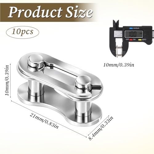 10 Pairs Bike Chain Master Link for Bicycle Missing Link, Single Speed Chain …