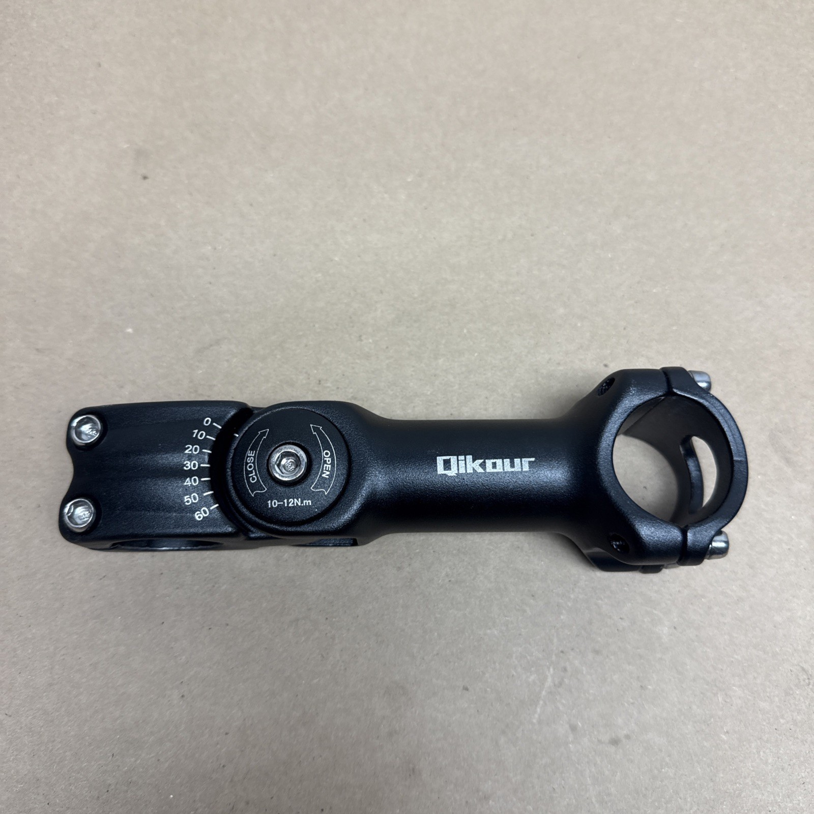 130mm QIKOUR Adjustable Bicycle Stem 60 Degree 31.8mm (1-1/4″)