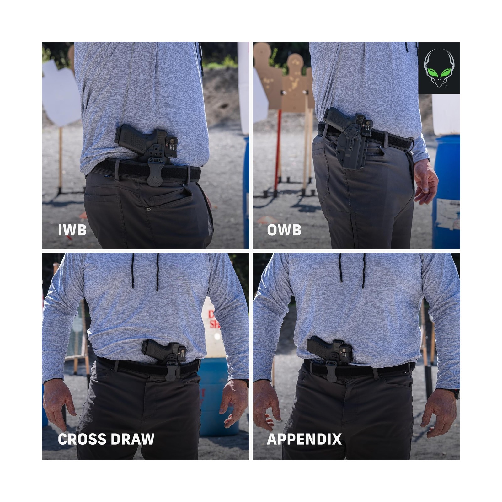 Alien Gear Photon Holster – IWB or OWB, Right or Left Hand, Optics Ready, Com…