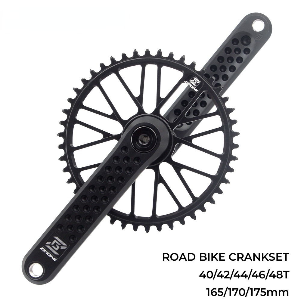 ROAD Bike Crankset CRS Hollow Crank Chainring 7075 Shaft CNC GRAVEL Spider Sram