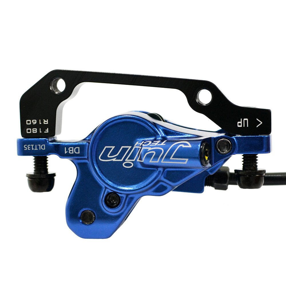 JUIN TECH DB1 MTB E-bike Hydraulic Dual-Piston Disc Brake Set w/160mm Rotor,BU