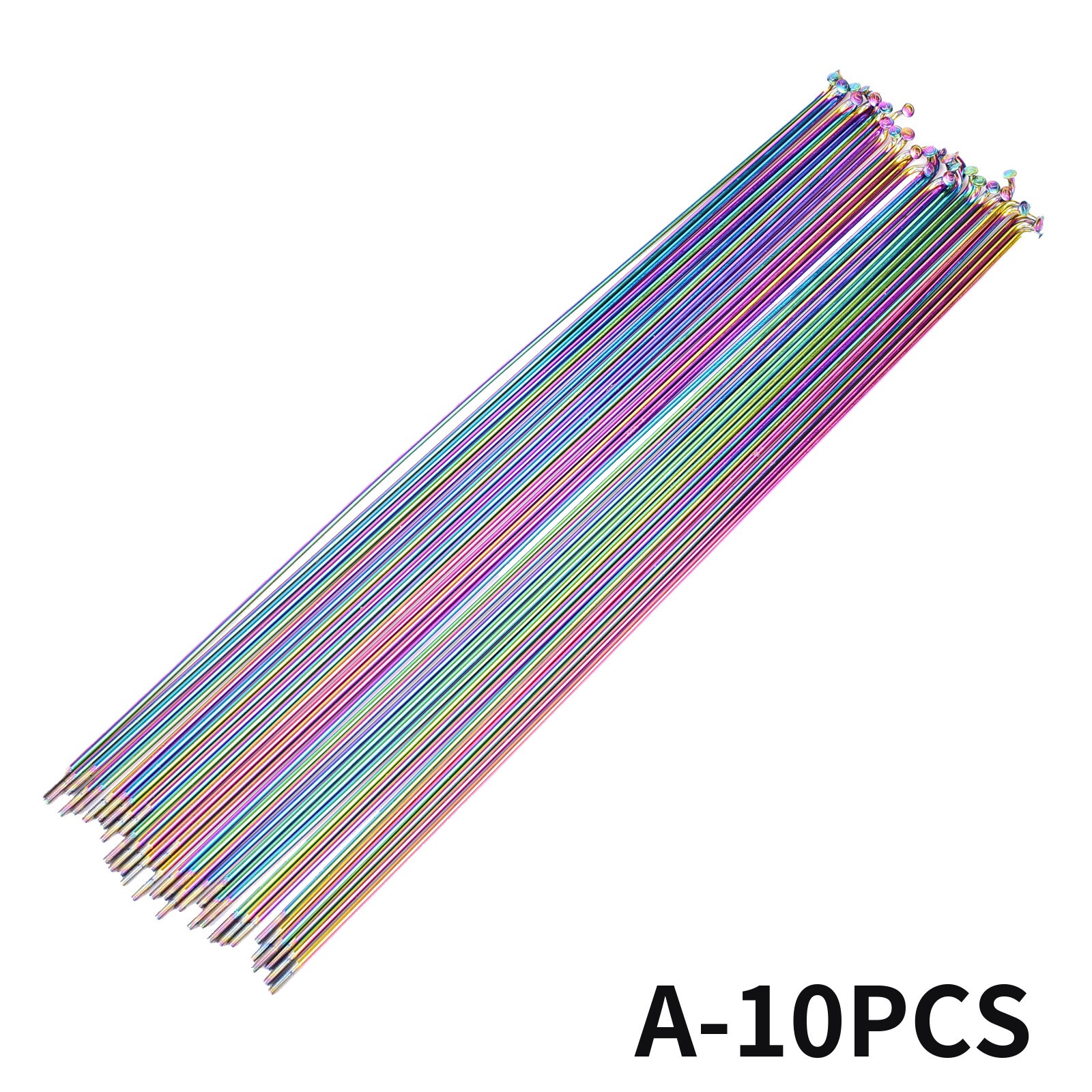 Ultralight J-Bend Colorful Stainless Bicycle Bike Spokes with Brass nipples NeFq