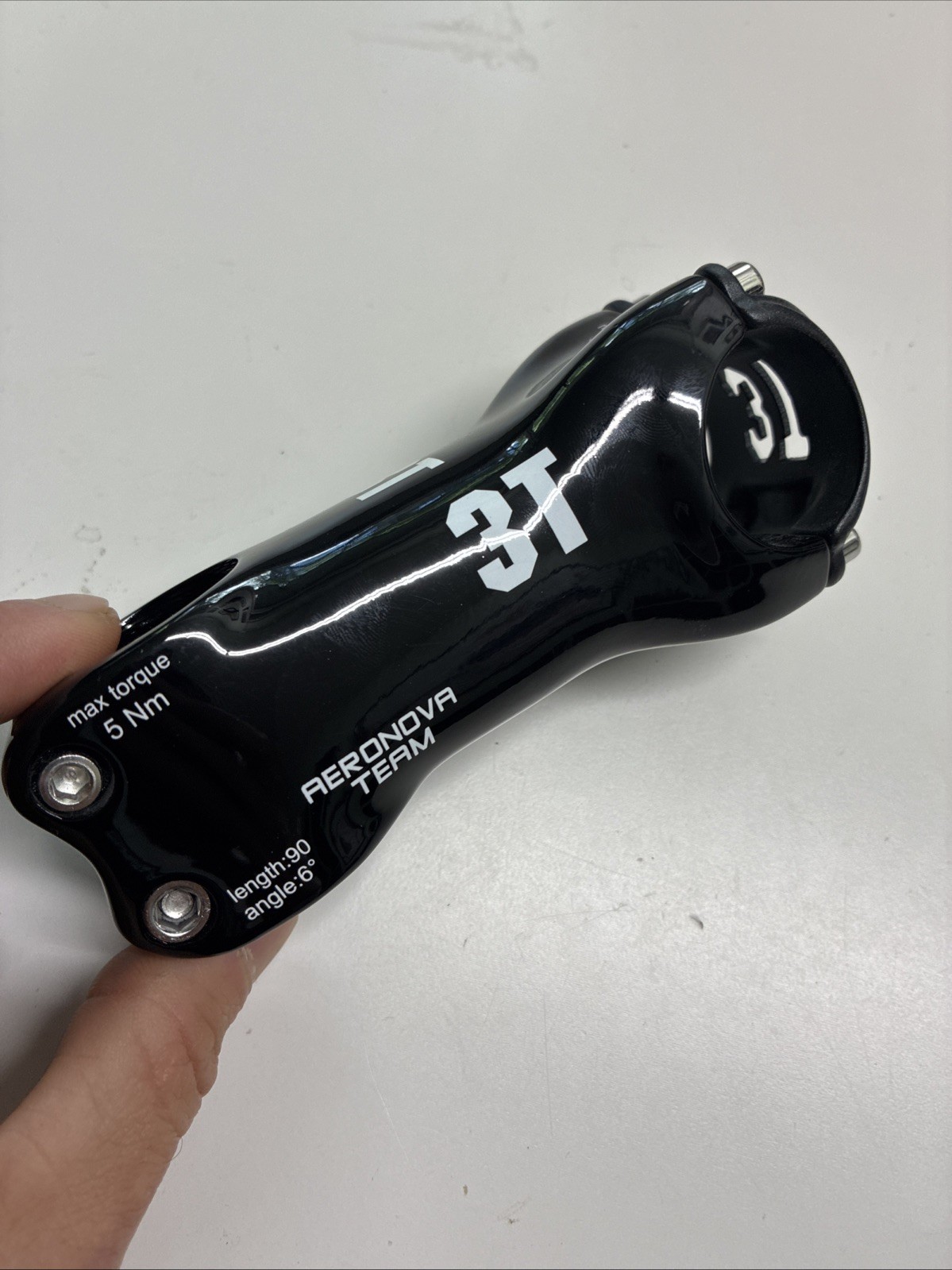 3T Aeronova Team 90mm ±6 Degree Carbon Stem 1 1/8 31.8 road gravel mountain bike