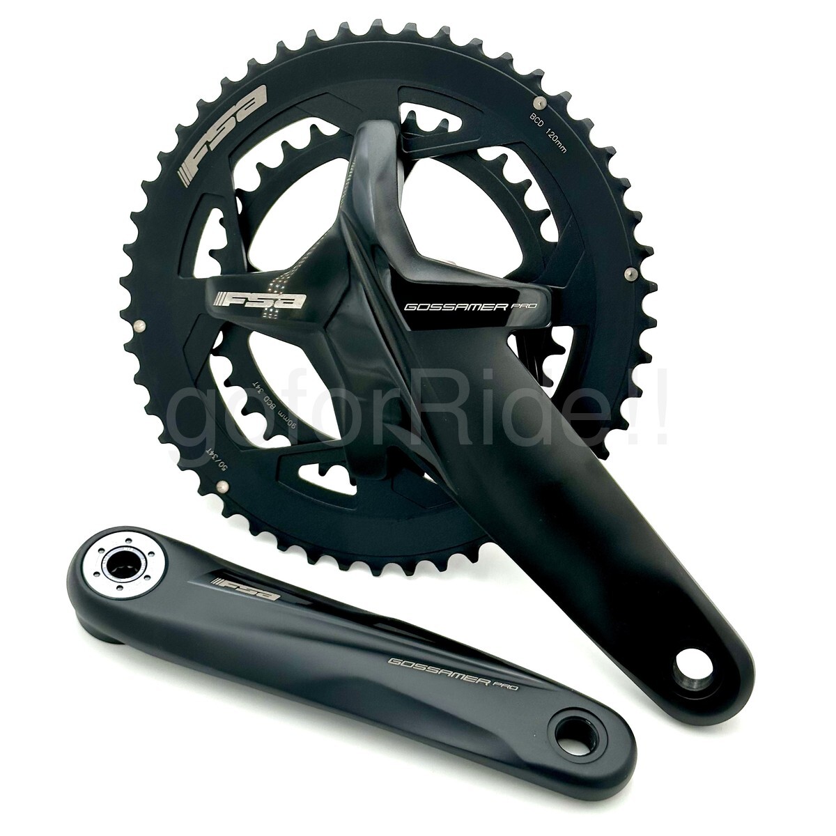 Full Speed Ahead Gossamer Pro BB386EVO Bike Crankset – 170mm 11/12-Speed 50/34t