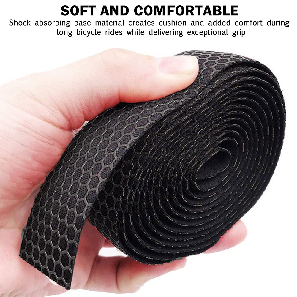 2Pcs Bicycle Handlebar Tape Non-Slip Silica EVA Road Bike Handle Bar Wrap Straps
