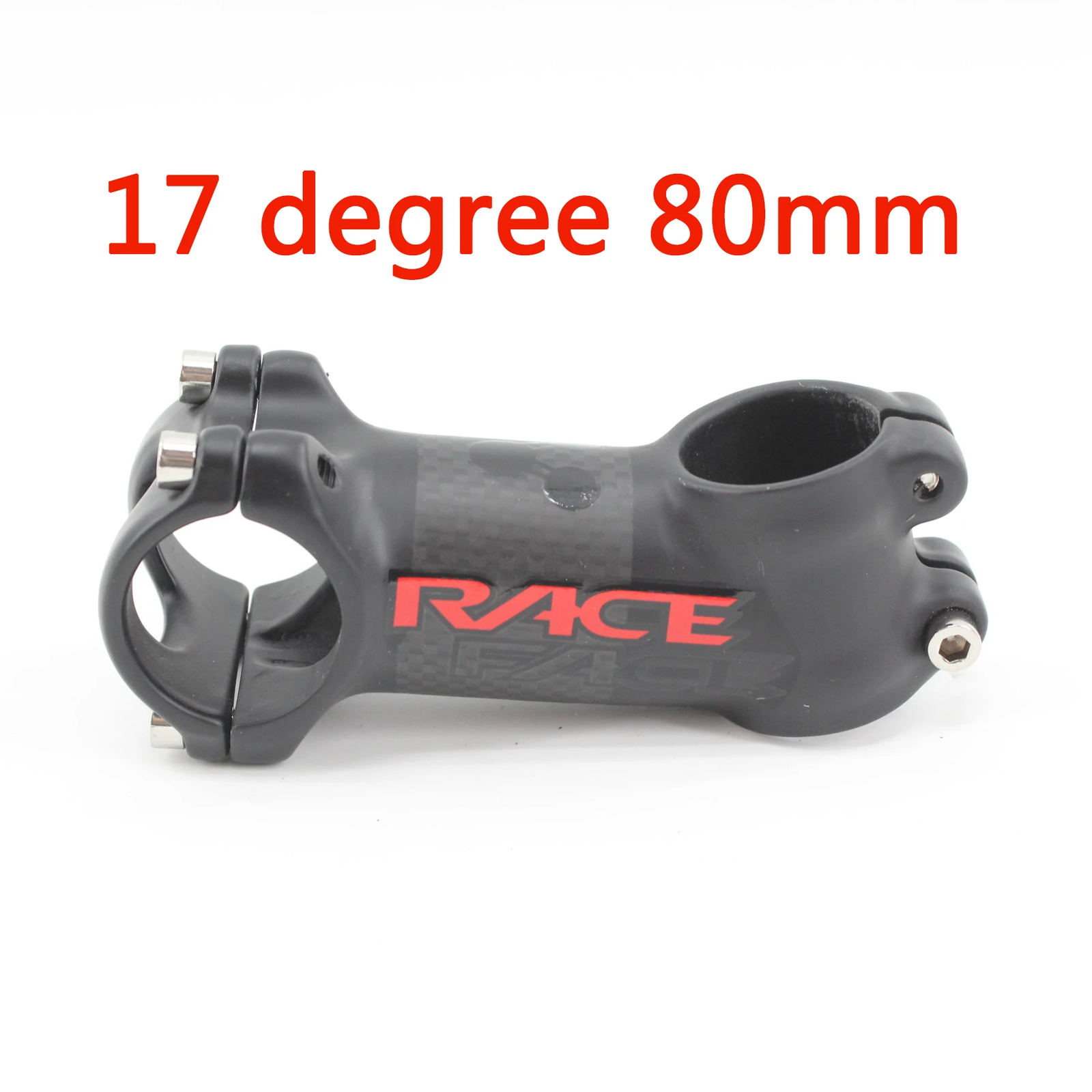 Mountain Road Bike Carbon Fibre Stem 6 17 Angle Degrees 31.8*60-120mm Matt