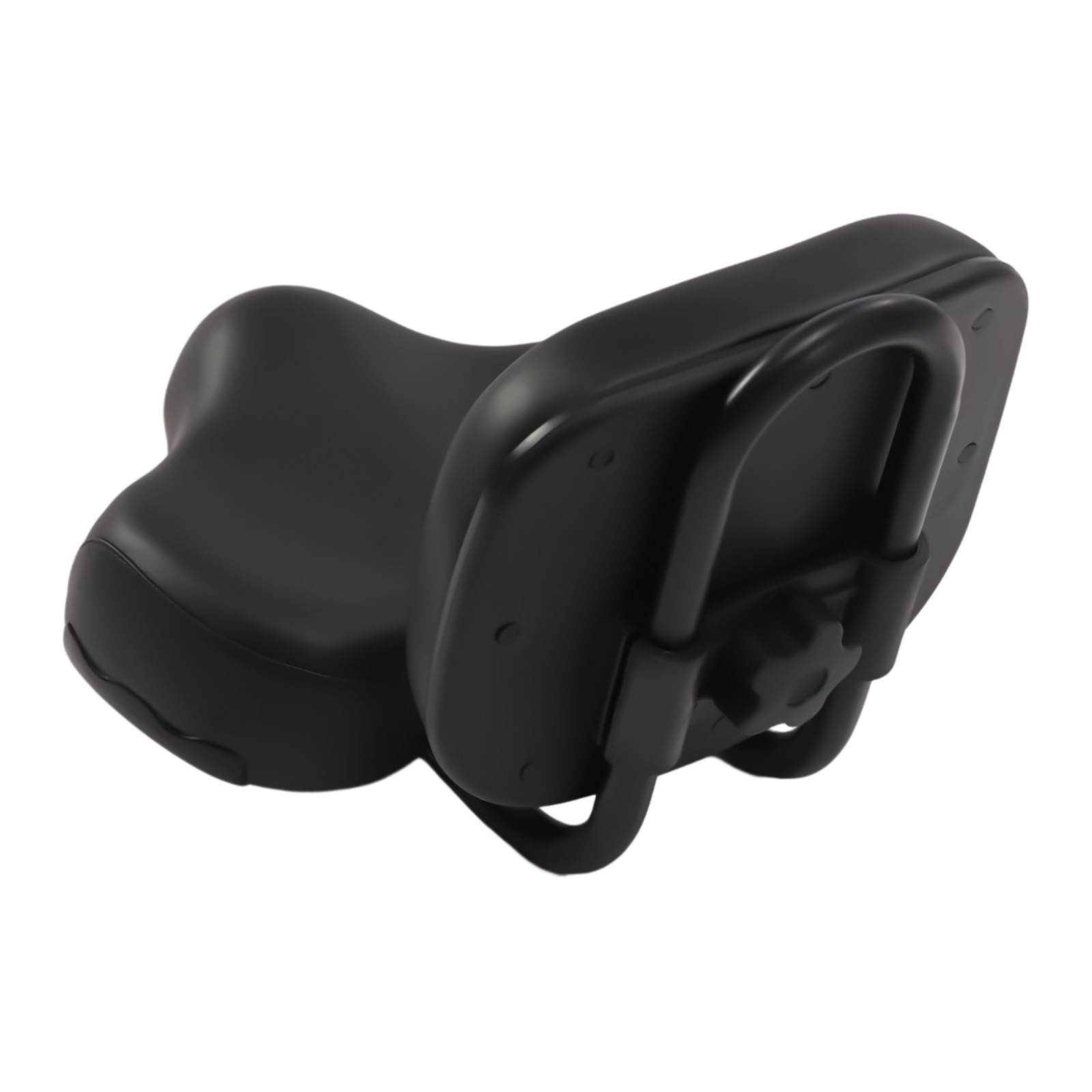 Bike Saddle Seat + Backrest Bicycle Extra Wide Comfort Leather Cushion Soft Pad
