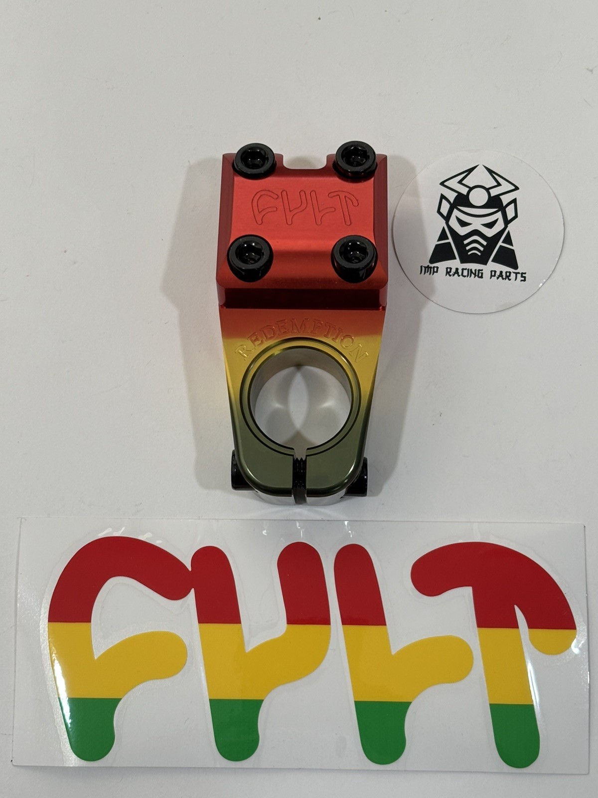 CULT BMX 48MM REDEMPTION BICYCLE STEM RASTA