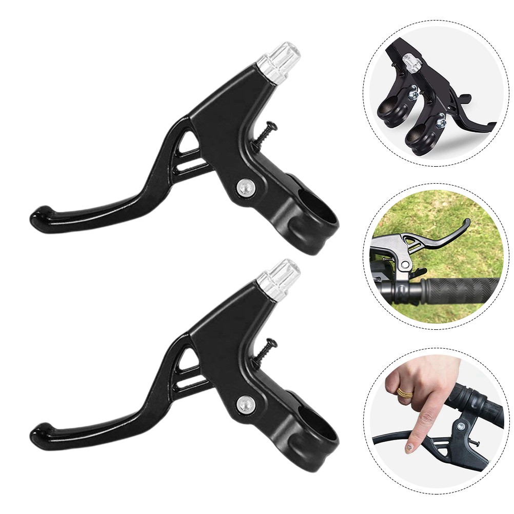 1 Pair Aluminum Alloy Brake Levers Bike Brake Levers Replacement Handles