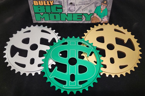 Bully Big Money Chainwheel 19mm 3/32″ Green/Silver/Gold