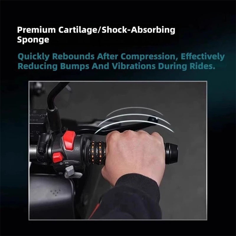 3.6Ft Wrap-Around Motorcycle Grips,Anti-Slip Handlebars Grips With Air Vent Hole